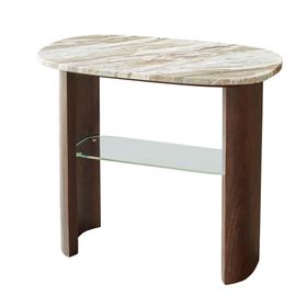 Danetti, Adalynn Marble Side Table,