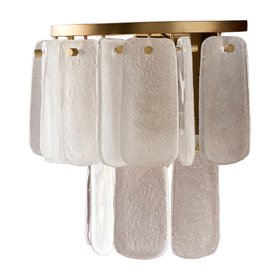 Danetti, Estelle Wall Light In White Glass, £129