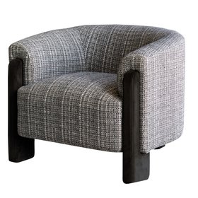 Danetti, Miles Mocha Mixed Material Occasional Chair, £599