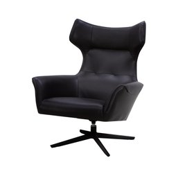 Danetti, Reign Black Leather Occasional Chair, £899
