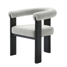Danetti, Orion Grey Chunky Chenille Dining Chair, £299 Each