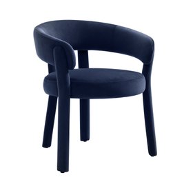 Danetti, Anya Upholstered Dining Chair In Dark Navy Velvet, £179