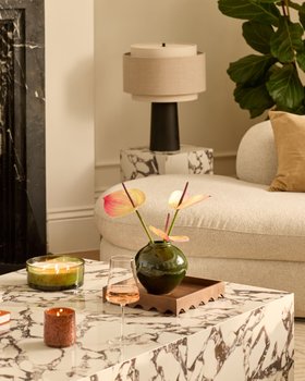 Danetti, Russo White Calacatta Ceramic Coffee Table