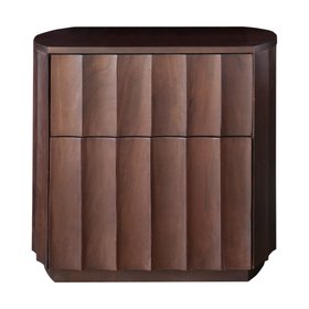 Danetti, Juniper Dark Wood Bedside Table