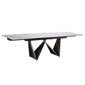 Calenzano Natural Ceramic Extending 8 to 10 Seater Dining Table