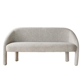 Danetti, Easton Light Grey Fabric Dining Bench