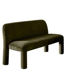 Danetti, Mason Olive Green Velvet 3 Seater Dining Bench, £399