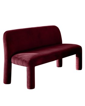 Danetti, Mason Plum Velvet 3 Seater Dining Bench, £399