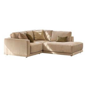 Danetti, Eden Champagne Chenille Right Hand Small Corner Chaise Sofa, £1,849