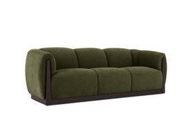 Danetti, Teagan Olive Green Fabric 3 Seater Sofa,£1,799