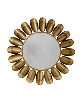 Danetti, Arani gold round wall mirror, £199