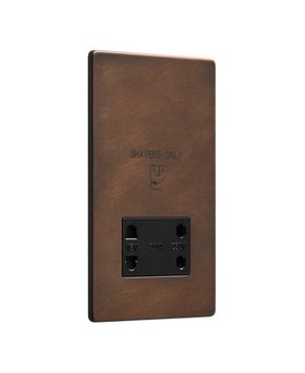 Bronze Shaver Socket - Black Inserts