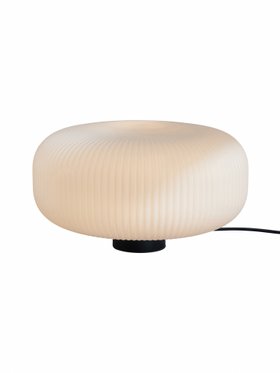 Nuvia Large Frosted Pebble Lamp - Black