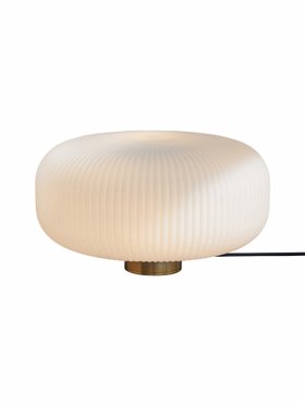 Nuvia Large Frosted Pebble Lamp - Gold