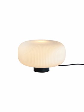 Nuvia Medium Frosted Pebble Lamp - Black