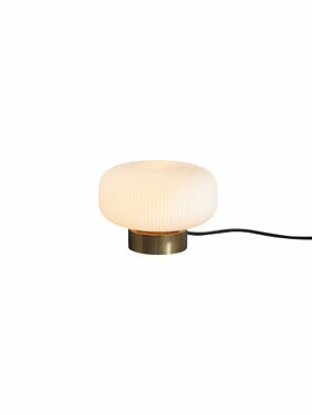 Nuvia Small Frosted Pebble Lamp - Gold