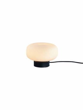 Nuvia Small Frosted Pebble Lamp - Black