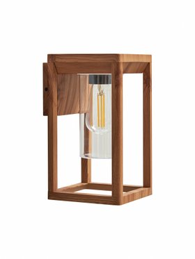 Alda Sola Wooden Outdoor Wall Lantern