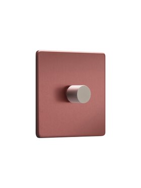 Blush Single Dimmer Switch - Silver Dimmer