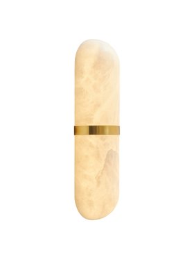 Solenne Alabaster Lozenge Wall Light