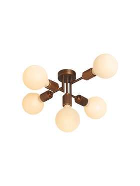 Brewer's Brass Connaught Semi-Flush Ceiling Light