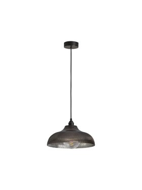 Smokey Vivette Fluted Pendant Light
