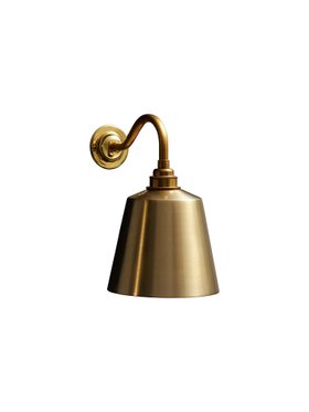 Gold Bramley Wall Sconce with Gold Bell Metal Shade