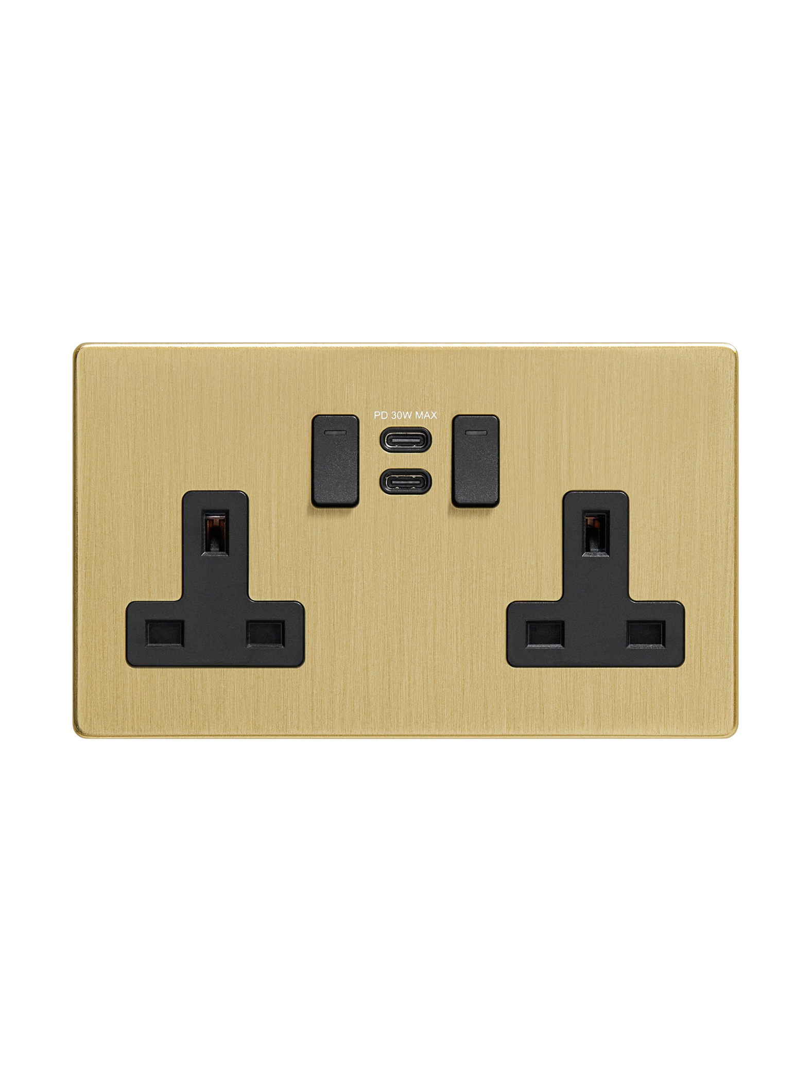 Gold Smart Socket Black Inner 182 FRONT (1)