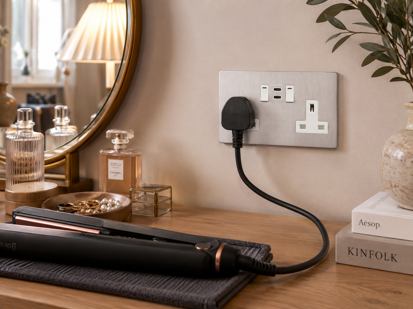 Dowsing & Reynolds Silver Smart Socket