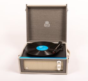 GPO Bermuda Grey Turntable