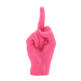 Hot Pink 'F*ck You' Candle Hand