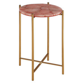 Pink Quartz Side Table