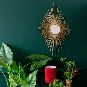 Diamond Sunburst Wall Mirror