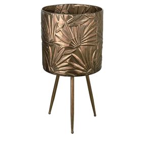 Bronze Embossed Planter On Stand