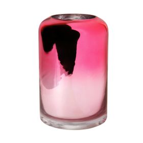 Ombre Mirrored Vase   Electric Pink 