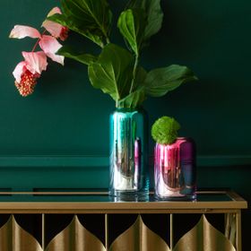Ombre Mirrored Vases - Electric Pink £32.95 - Electric Aqua £40.95