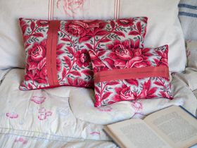 "PICOTAGE" PINK SILK CUSHION by My Billet Doux