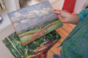 Viarmes oil painting Maurice Tisseyre