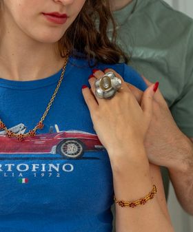 Monet flower bracelet/ necklace