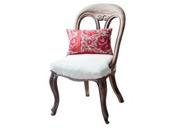 "PICOTAGE" PINK SILK CUSHION by My Billet Doux