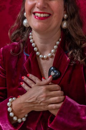 Pearlised necklace Majorque