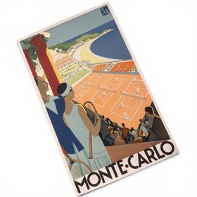 1989 Roger Broders original poster Monte-Carlo Tennis