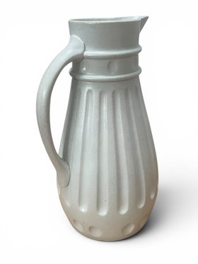 Antique Relief moulded jug Charles Meigh & Son Fluted design