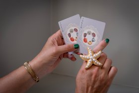 Starfish adjustable statement ring