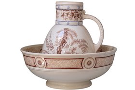 Antique Davenport oak jug
