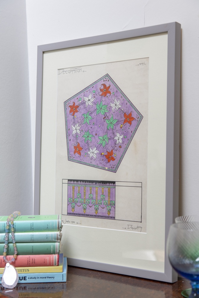 Art Deco design for soft furnishings by David
