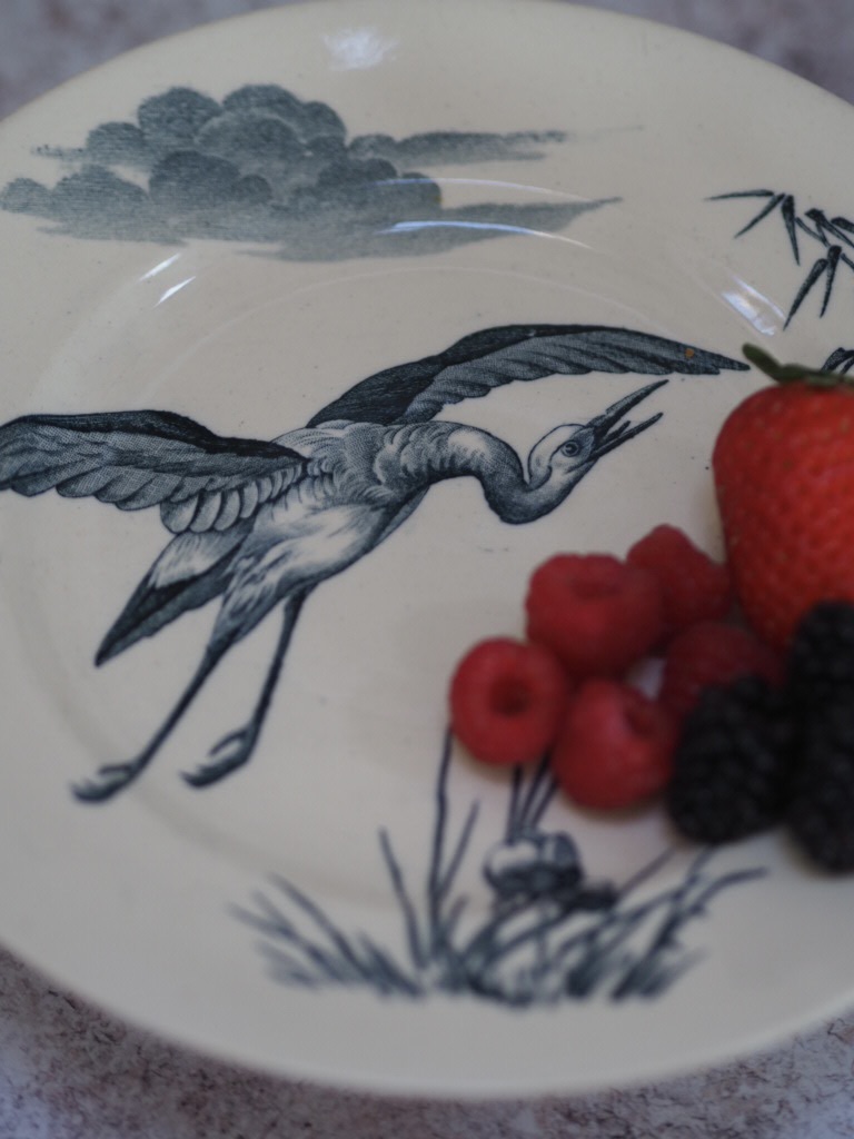 Keller et Guerin Luneville Ironstone transferware footed plate £85.00