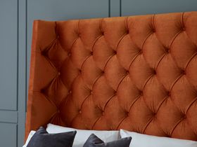 Arthur Bed in Burnt Orange