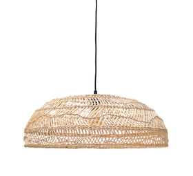 SUSPENSION, WICKER FLAT, NATUREL, Ø60CM, H20CM - HK LIVING