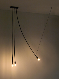 PLAFONNIER, APPLIQUE MURALE, CRAVACHE, NOIR, L131CM - SERAX